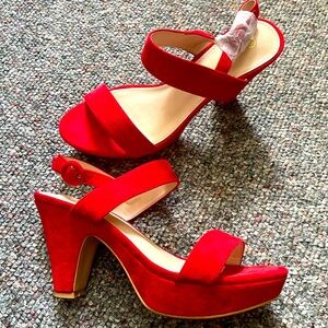 Platform Slingback Heel Size 9.5